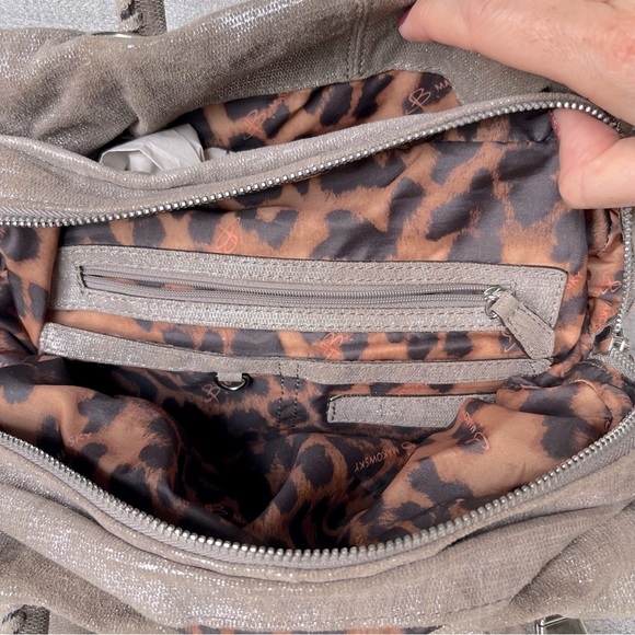 B. Makowsky Glittery Leather satchel - Picture 9 of 15